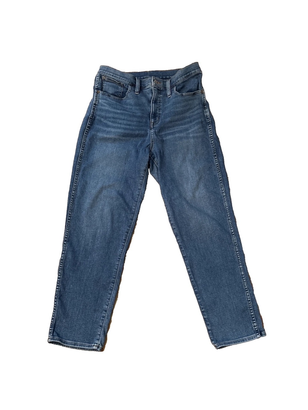 Madewell Roadtripper Stovepipe Jeans Women's 31 High Rise Slim Straight Crop